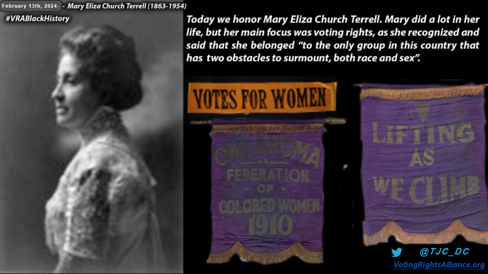 February 13 2024 Mary Eliza Church Terrell 1863 1954   February 13 2024 Mary Eliza Church Terrell 1863 1954 VRABlackHistory 2024 980x551 