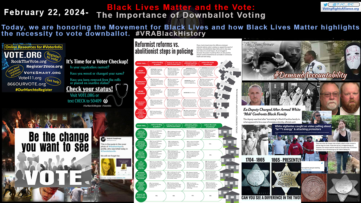 February 22, 2024- Black Lives Matter and the Vote: The Importance of Downballot Voting